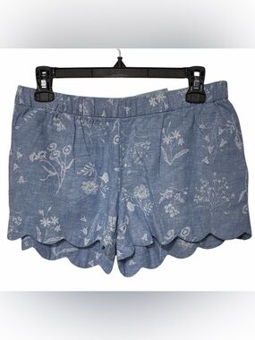OLD NAVY- Light Blue Floral High Waist Shorts